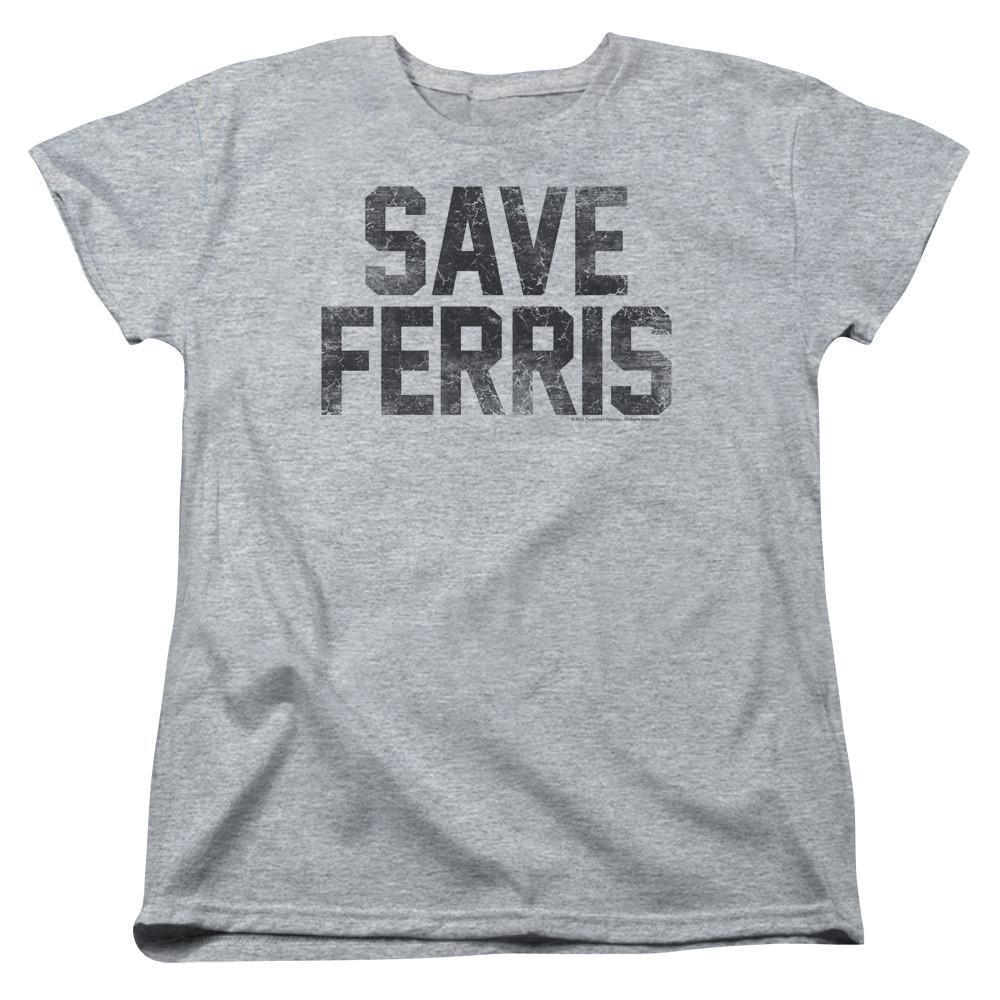 Ferris Buellers Day Off Save Ferris Womens T-Shirt Athletic Heather